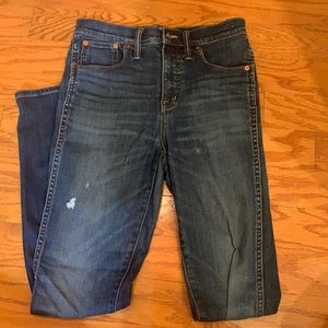 Madewell 10” high rise skinny jeans size 27 tall